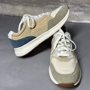 Aetrex Women's Sneakers - Beige, Blue, and Cream